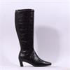 Pedro Anton Xavia Low Heel Long Boot - Brown Croc